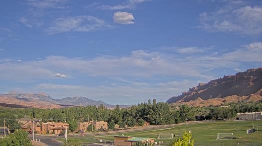 Weather camera view of Grand County HS.