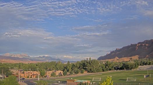Weather camera view of Grand County HS.