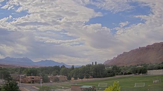 Weather camera view of Grand County HS.