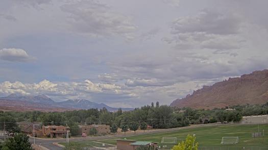 Weather camera view of Grand County HS.