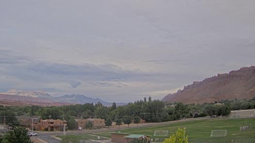 Weather camera view of Grand County HS.
