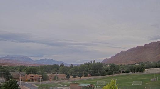 Weather camera view of Grand County HS.