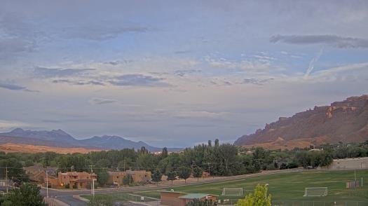 Weather camera view of Grand County HS.