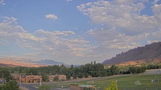 Weather camera view of Grand County HS.