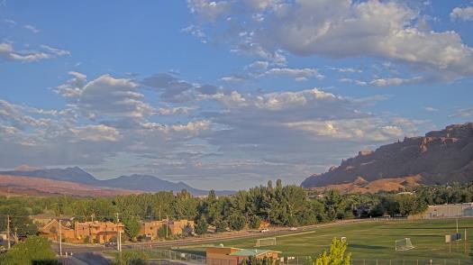 Weather camera view of Grand County HS.