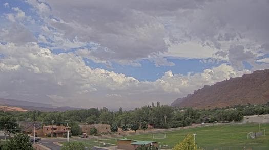 Weather camera view of Grand County HS.