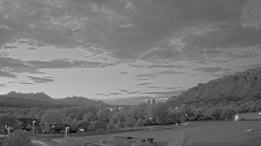 Weather camera view of Grand County HS.