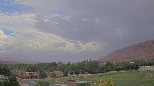 Weather camera view of Grand County HS.