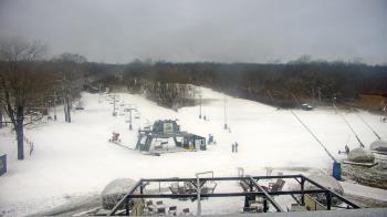 Weather camera view of Powder Ridge Ski Resort.