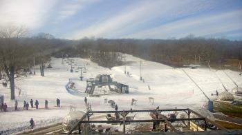 Weather camera view of Powder Ridge Ski Resort.