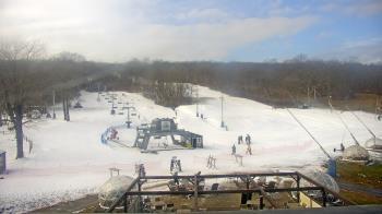 Weather camera view of Powder Ridge Ski Resort.