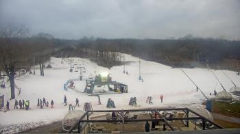 Weather camera view of Powder Ridge Ski Resort.