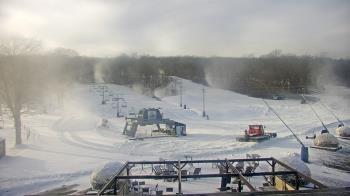 Weather camera view of Powder Ridge Ski Resort.