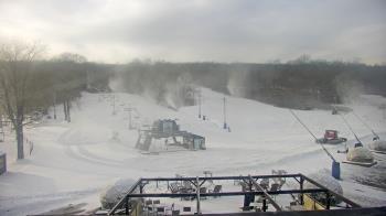 Weather camera view of Powder Ridge Ski Resort.