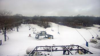Weather camera view of Powder Ridge Ski Resort.