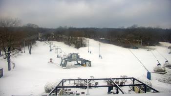 Weather camera view of Powder Ridge Ski Resort.