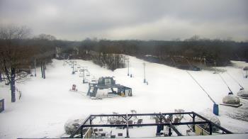 Weather camera view of Powder Ridge Ski Resort.