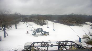 Weather camera view of Powder Ridge Ski Resort.