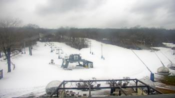 Weather camera view of Powder Ridge Ski Resort.