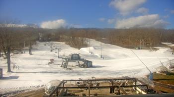Weather camera view of Powder Ridge Ski Resort.