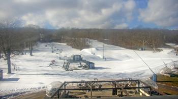 Weather camera view of Powder Ridge Ski Resort.