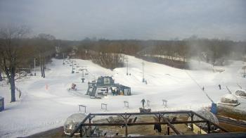 Weather camera view of Powder Ridge Ski Resort.
