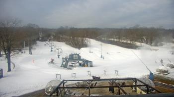 Weather camera view of Powder Ridge Ski Resort.