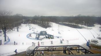 Weather camera view of Powder Ridge Ski Resort.