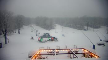 Weather camera view of Powder Ridge Ski Resort.