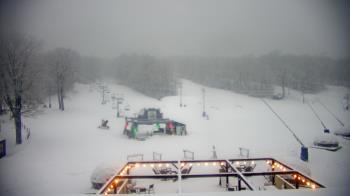 Weather camera view of Powder Ridge Ski Resort.