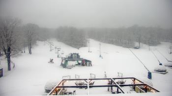 Weather camera view of Powder Ridge Ski Resort.