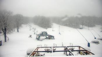 Weather camera view of Powder Ridge Ski Resort.