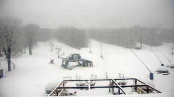 Weather camera view of Powder Ridge Ski Resort.