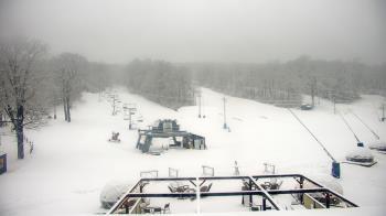 Weather camera view of Powder Ridge Ski Resort.