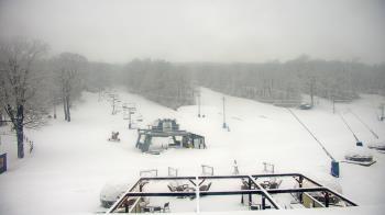 Weather camera view of Powder Ridge Ski Resort.