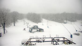 Weather camera view of Powder Ridge Ski Resort.