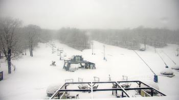 Weather camera view of Powder Ridge Ski Resort.