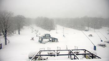 Weather camera view of Powder Ridge Ski Resort.