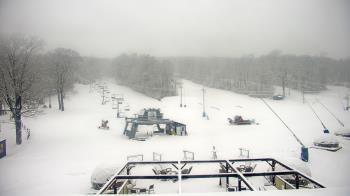 Weather camera view of Powder Ridge Ski Resort.