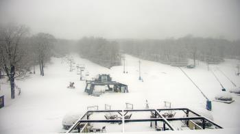 Weather camera view of Powder Ridge Ski Resort.