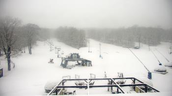 Weather camera view of Powder Ridge Ski Resort.