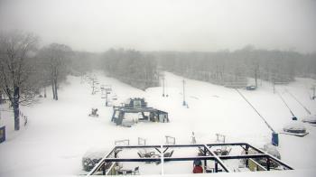 Weather camera view of Powder Ridge Ski Resort.
