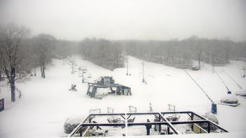 Weather camera view of Powder Ridge Ski Resort.