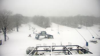 Weather camera view of Powder Ridge Ski Resort.