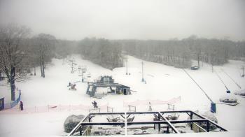 Weather camera view of Powder Ridge Ski Resort.