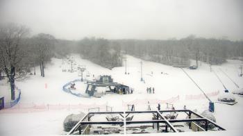 Weather camera view of Powder Ridge Ski Resort.