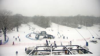 Weather camera view of Powder Ridge Ski Resort.