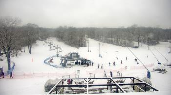 Weather camera view of Powder Ridge Ski Resort.