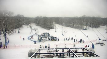 Weather camera view of Powder Ridge Ski Resort.