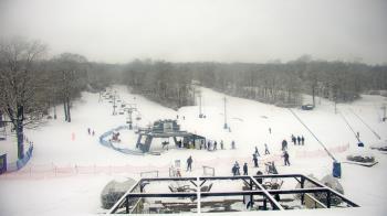 Weather camera view of Powder Ridge Ski Resort.